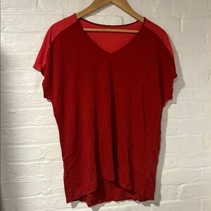 Eileen Fisher Linen Oversized Small V-neck Dolan Sleeve Blouse